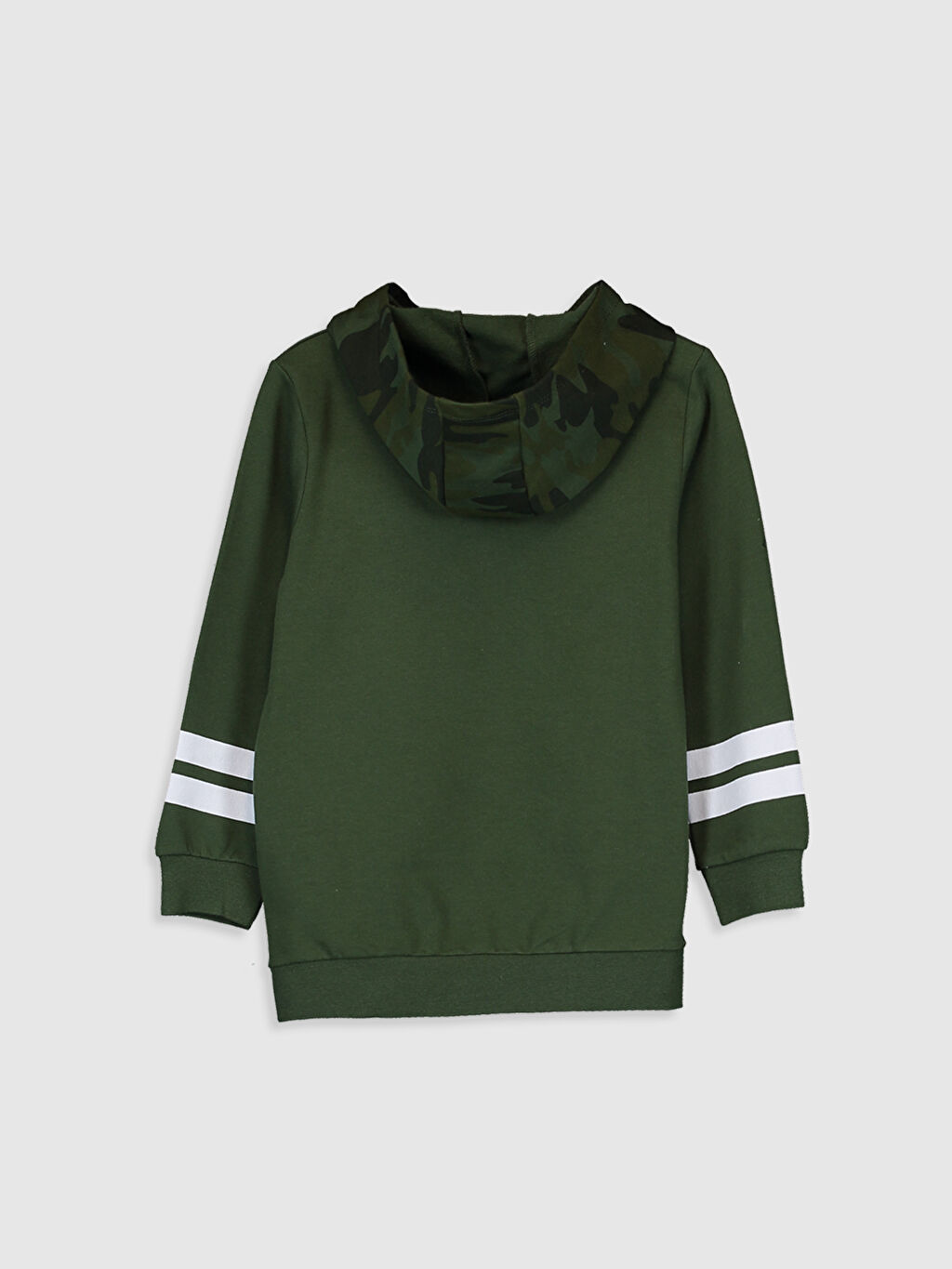 Yesil Erkek Cocuk Baskili Kapusonlu Sweatshirt Lc Waikiki