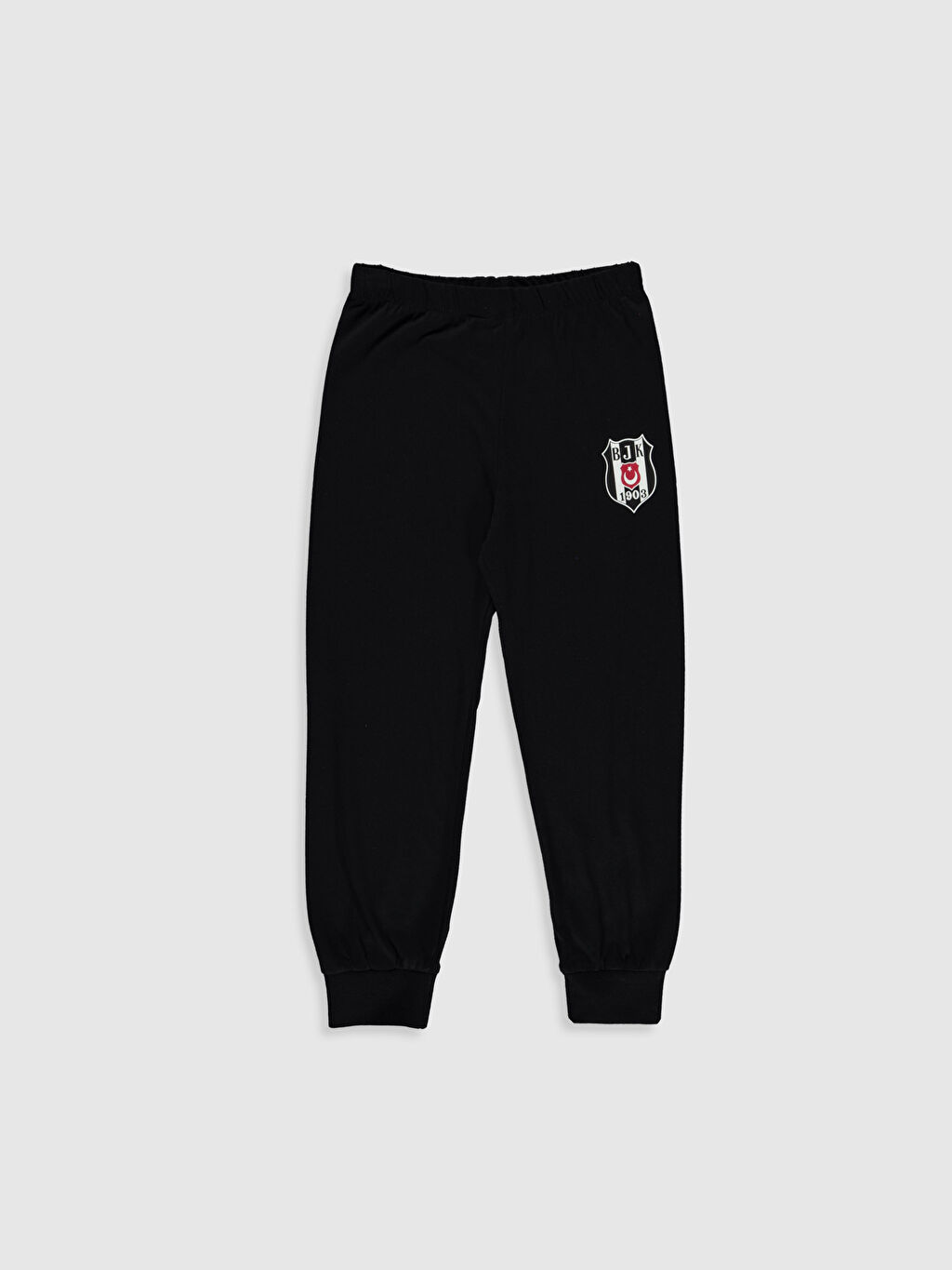 Siyah Erkek Cocuk Besiktas Amblemli Pamuklu Pijama Takimi Lc Waikiki