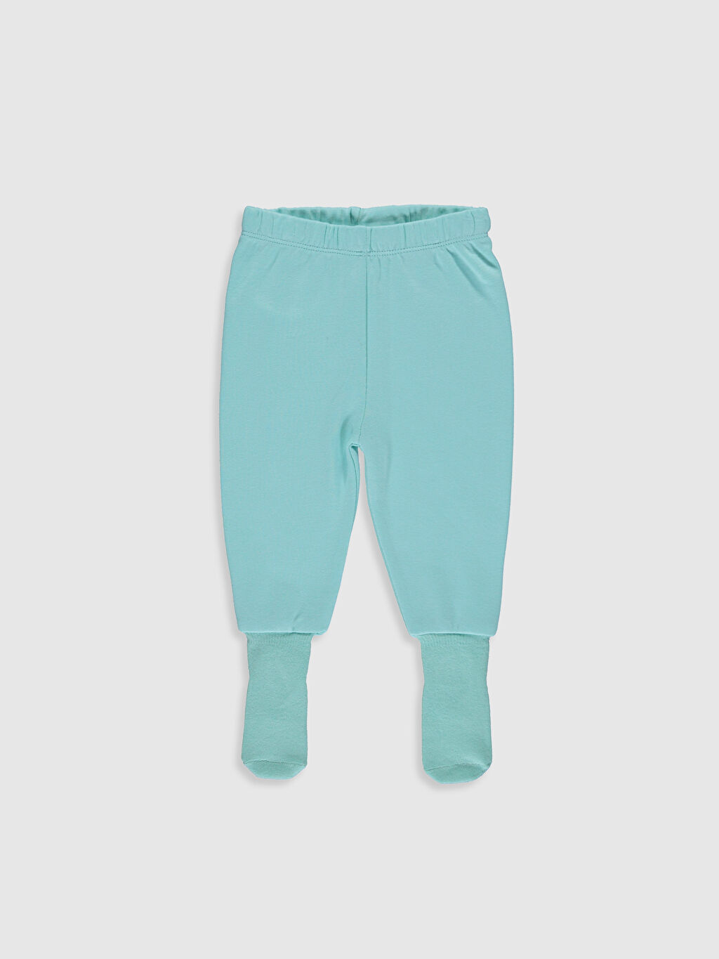 Turkuaz Kız Bebek Çoraplı Pijama Alt 2�li LC Waikiki