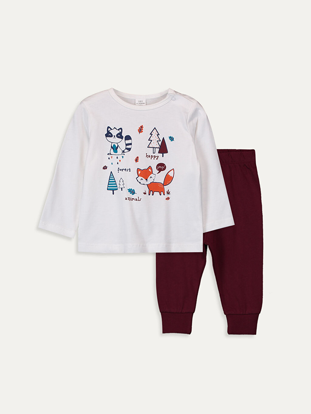 Ekru Erkek Bebek Pijama Takimi Lc Waikiki