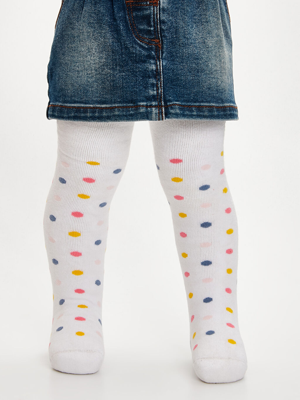 Ekru Kız Bebek Külotlu Çorap LC Waikiki