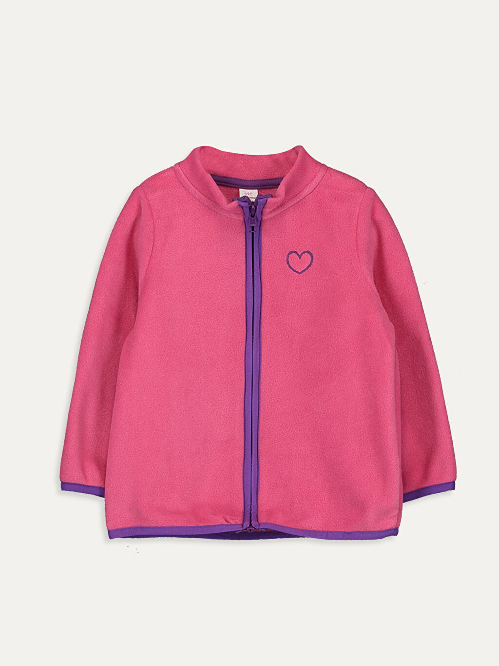 Pembe Kiz Bebek Fermuarli Polar Hirka Lc Waikiki