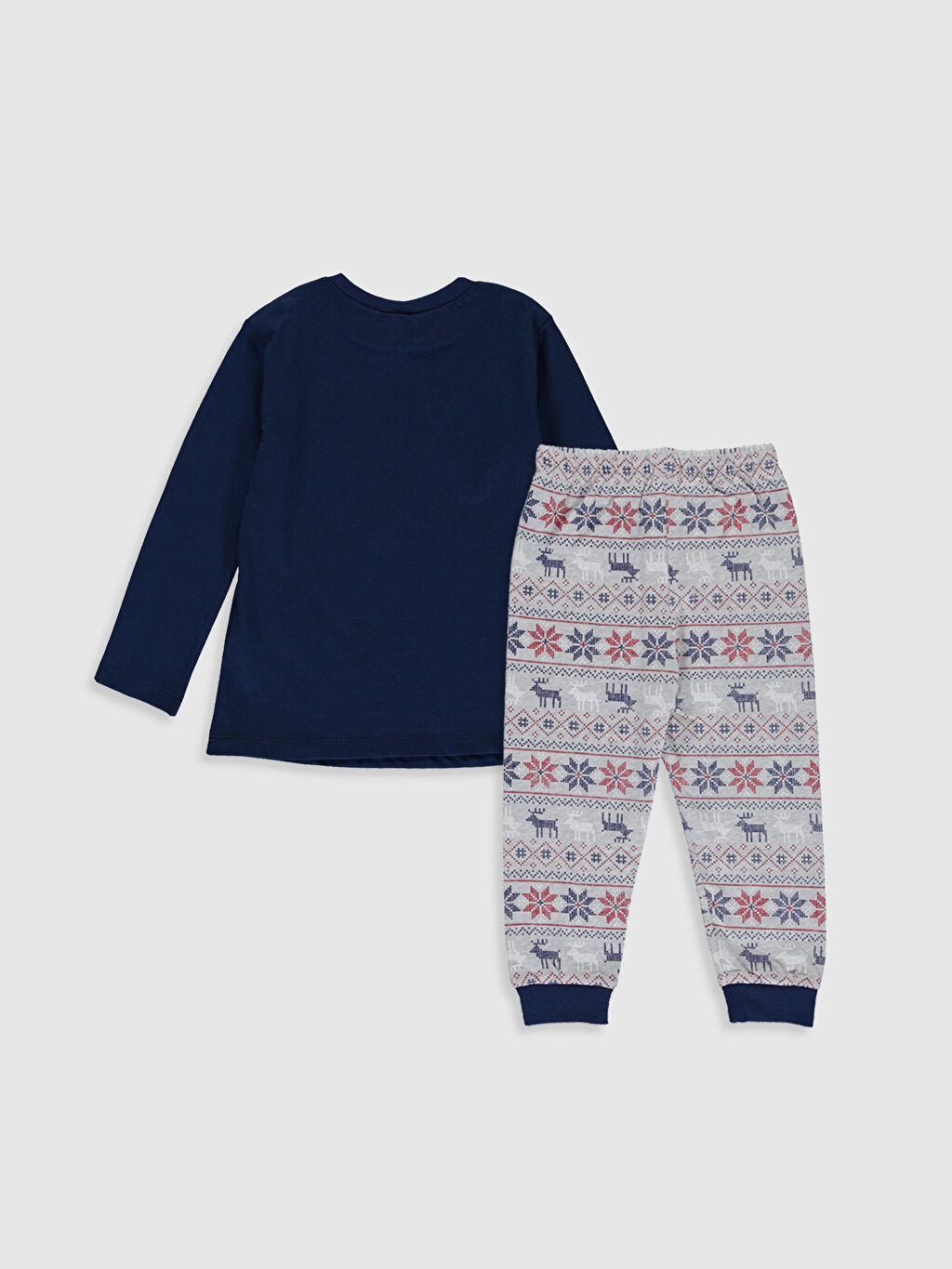 Lacivert Erkek Bebek Baskili Pamuklu Pijama Takimi Lc Waikiki