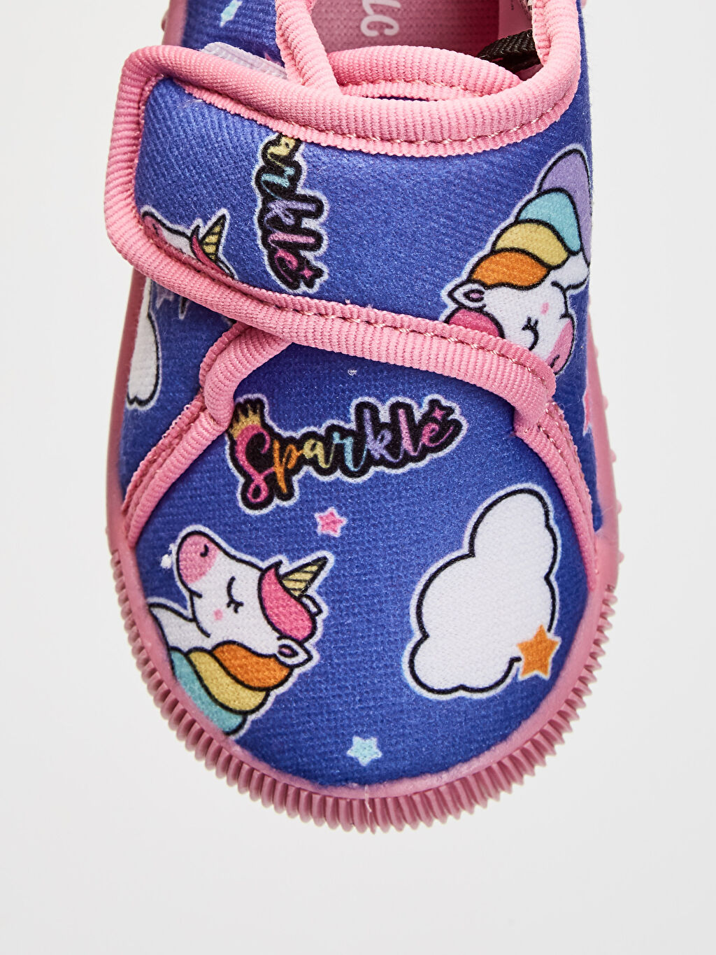 Lila Kız Bebek Baskılı Panduf LC Waikiki