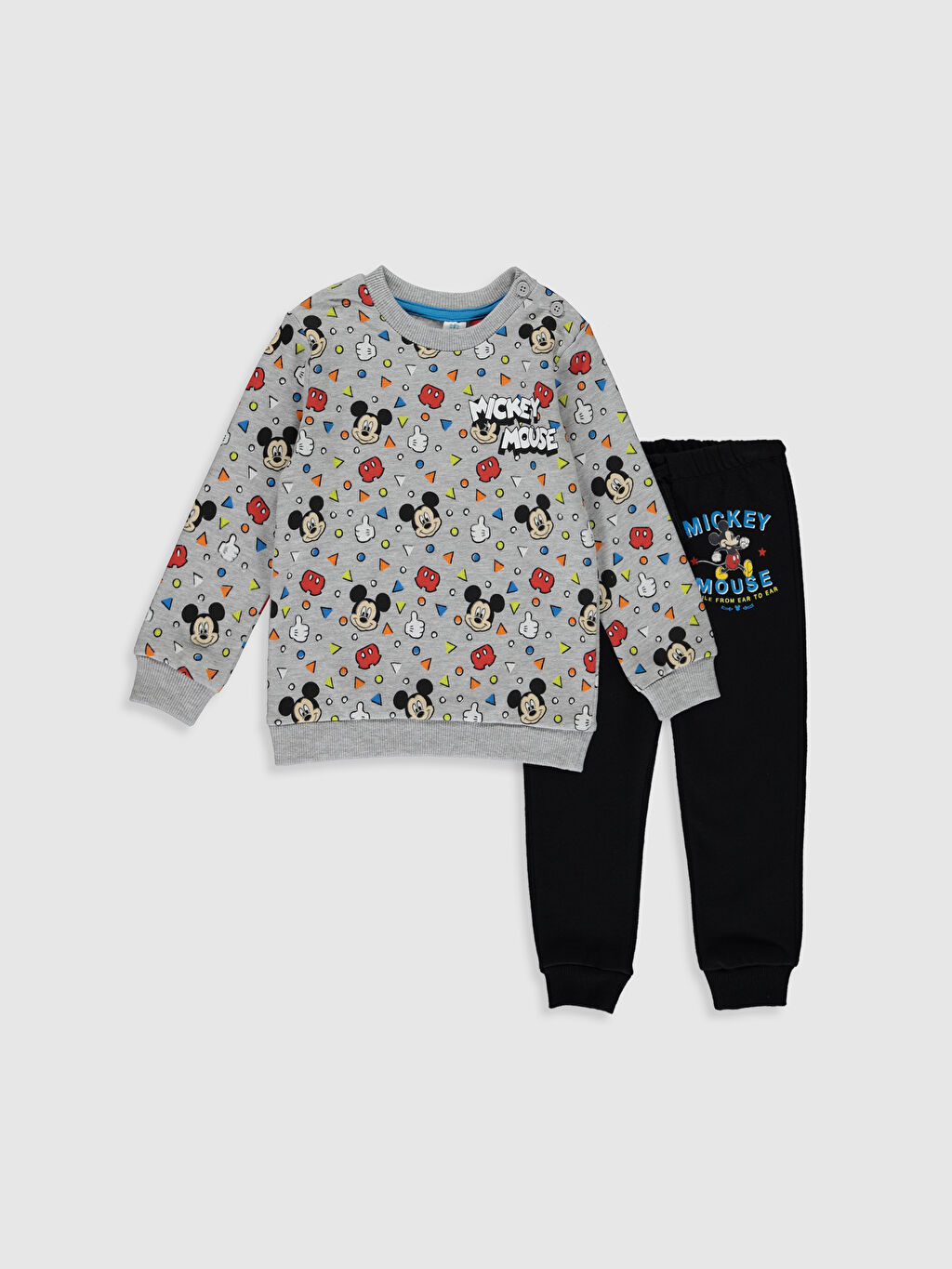 Kırmızı Kırmızı Erkek Bebek Disney Desenli Eşofman Takımı