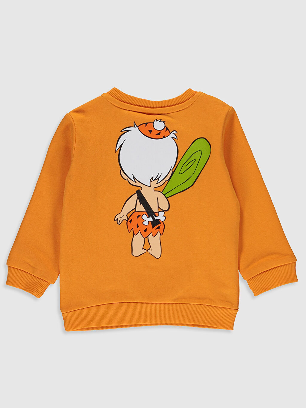 Turuncu Turuncu Erkek Bebek Bam Bam Baskili Sweatshirt Lc Waikiki