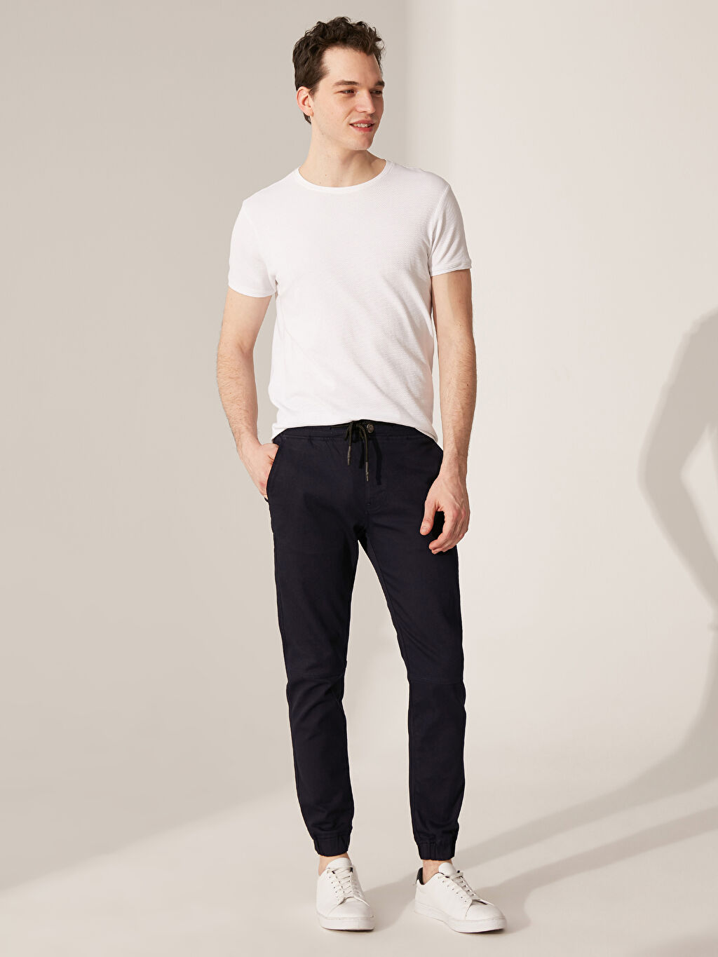 Lacivert Slim Fit Gabardin Spor Pantolon Lc Waikiki