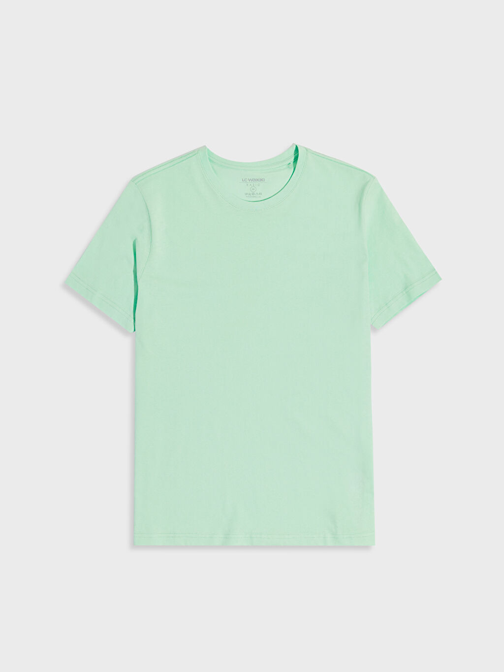 Yesil Bisiklet Yaka Basic Penye Tisort Lc Waikiki