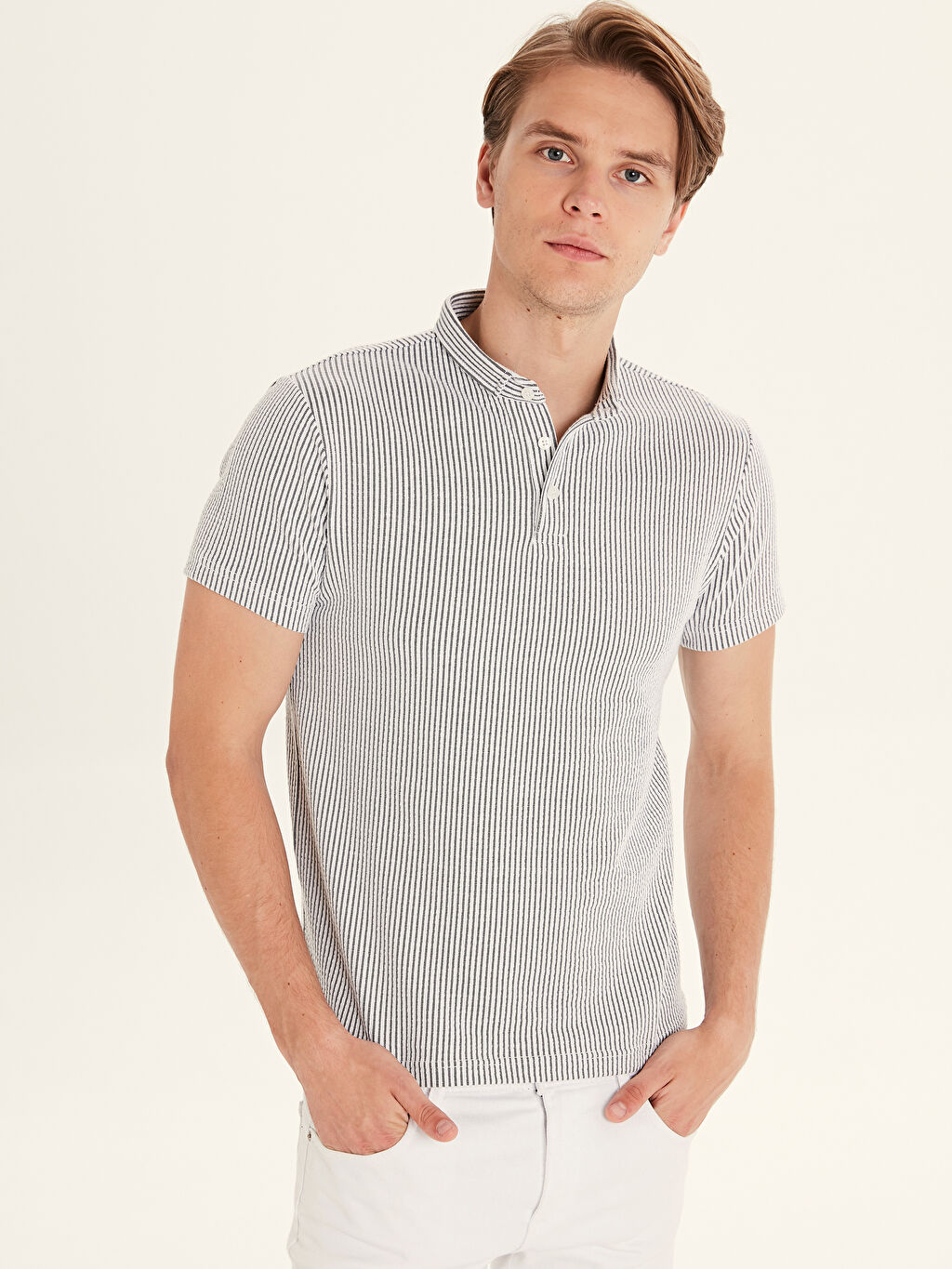 Siyah Slim Fit Polo Yaka Tisort Lc Waikiki