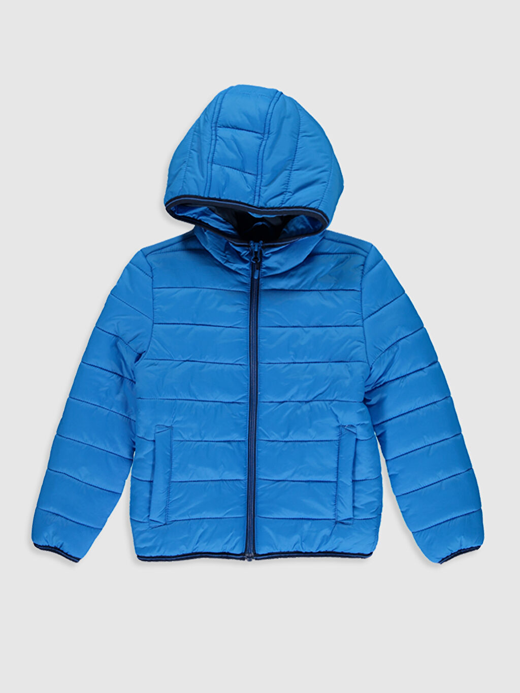 Mavi Kapüşonlu Erkek Çocuk Şişme Mont LC Waikiki