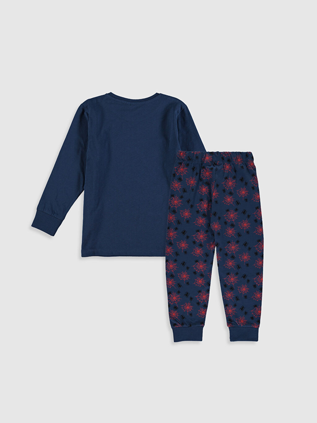 Lacivert Erkek Çocuk Spiderman Pamuklu Pijama Takımı LC Lacivert Erkek Çocuk Spiderman Pamuklu Pijama Takımı LC