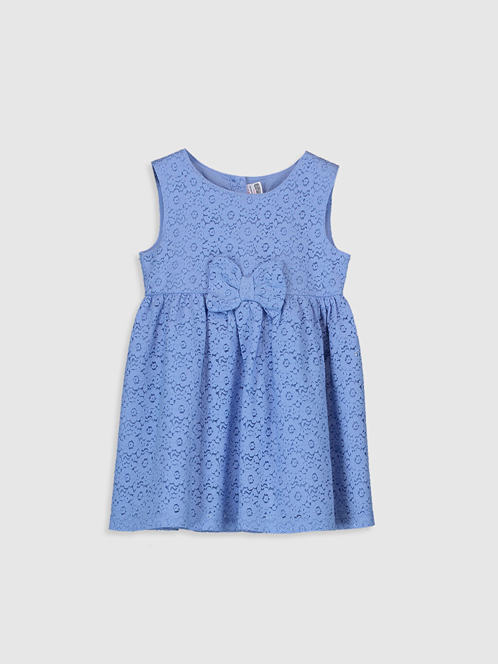 Mavi Kız Bebek Dantelli Elbise LC Waikiki