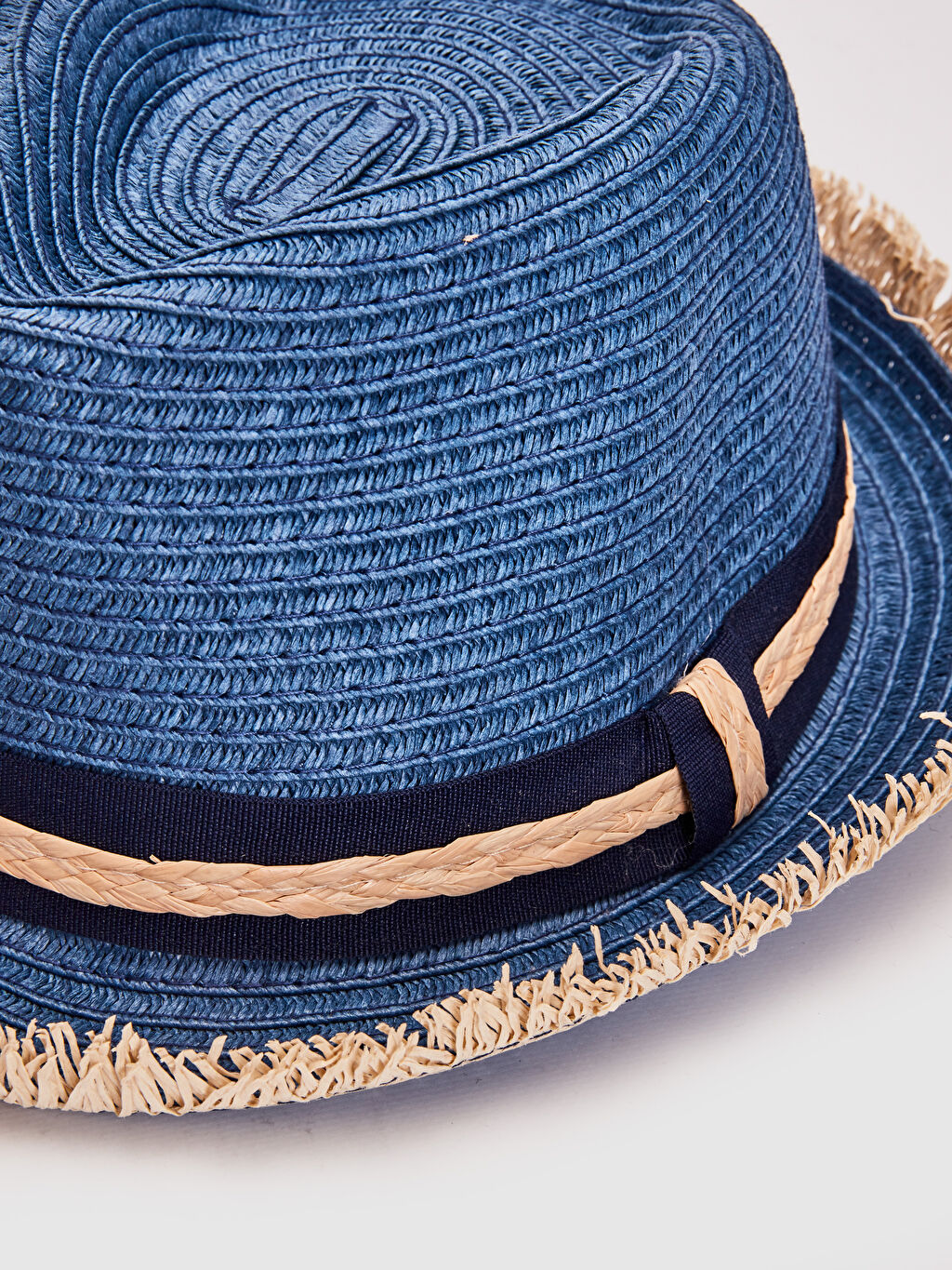 Lacivert Erkek Bebek Hasır Şapka LC Waikiki