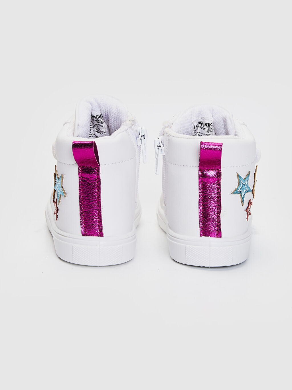 Beyaz Beyaz Kız Bebek Yıldız Aplikeli Cırt Cırtlı Bot LC Beyaz Beyaz Kız Bebek Yıldız Aplikeli Cırt Cırtlı Bot LC