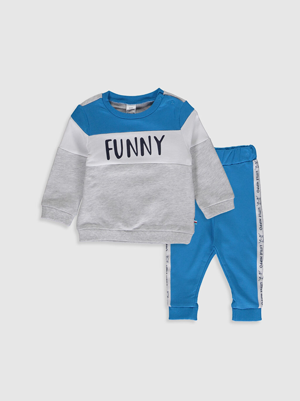 Mavi Mavi Erkek Bebek Sweatshirt Ve Pantolon Lc Waikiki