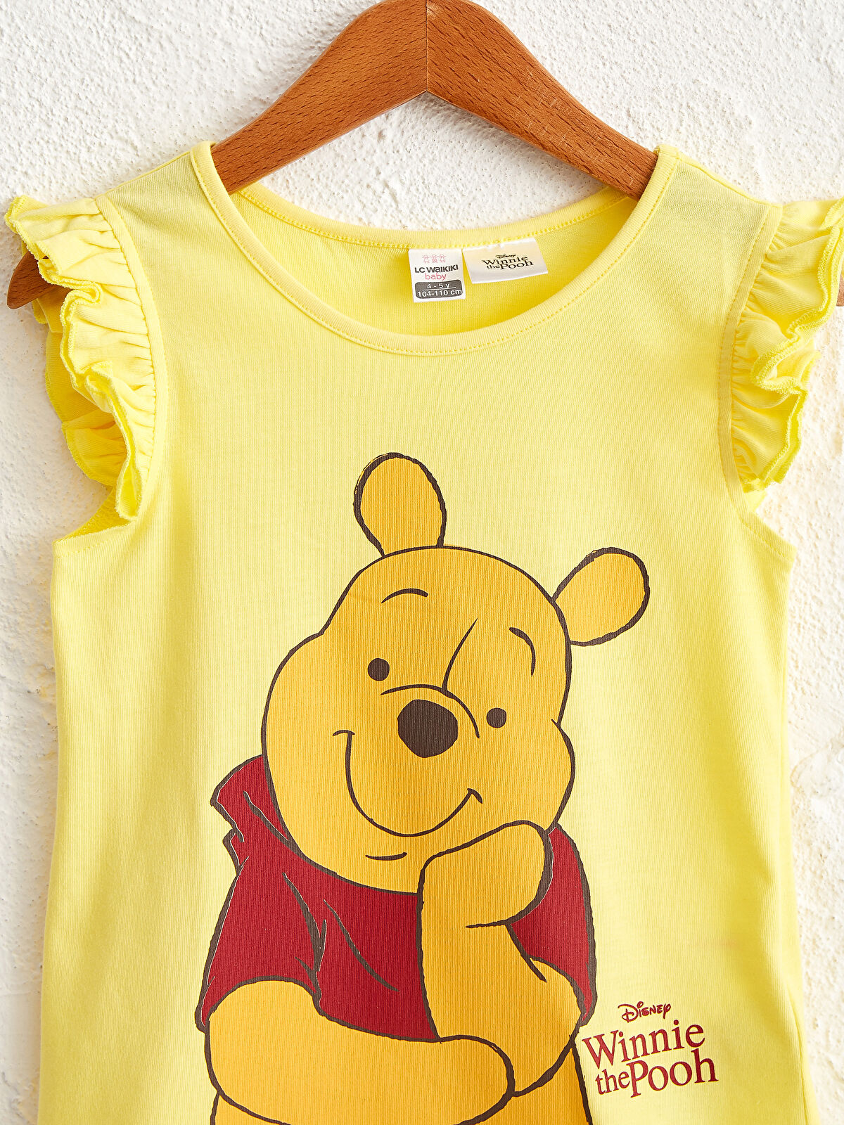 Sarı Kız Bebek Winnie The Pooh Baskılı Tişört LC Waikiki