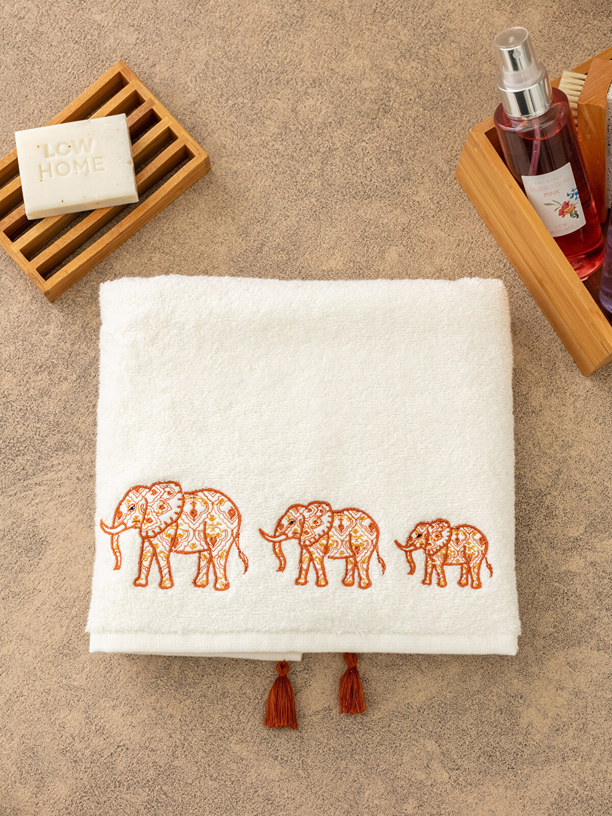 Embroidered Personalised Towels and Tea Towels Elephant 17 Wildlife Towel 