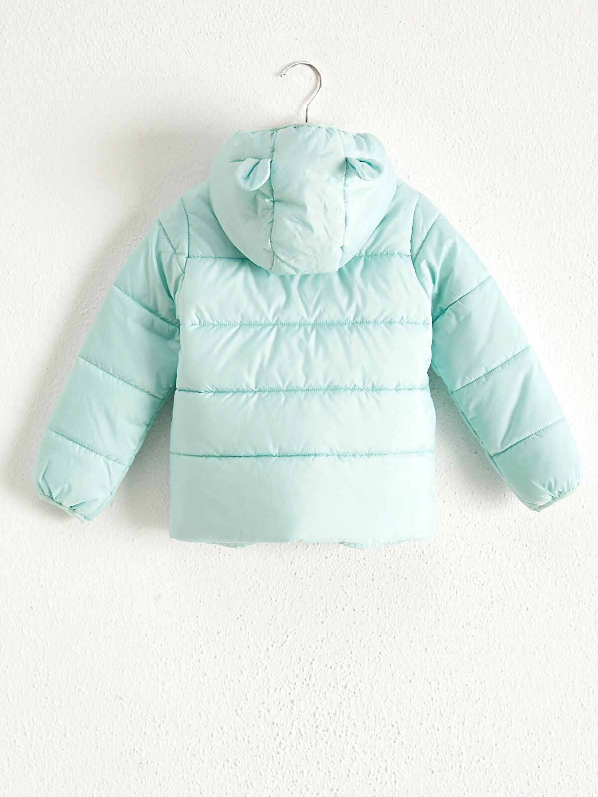 Mavi Kız Çocuk Kapüşonlu Şişme Mont LC Waikiki