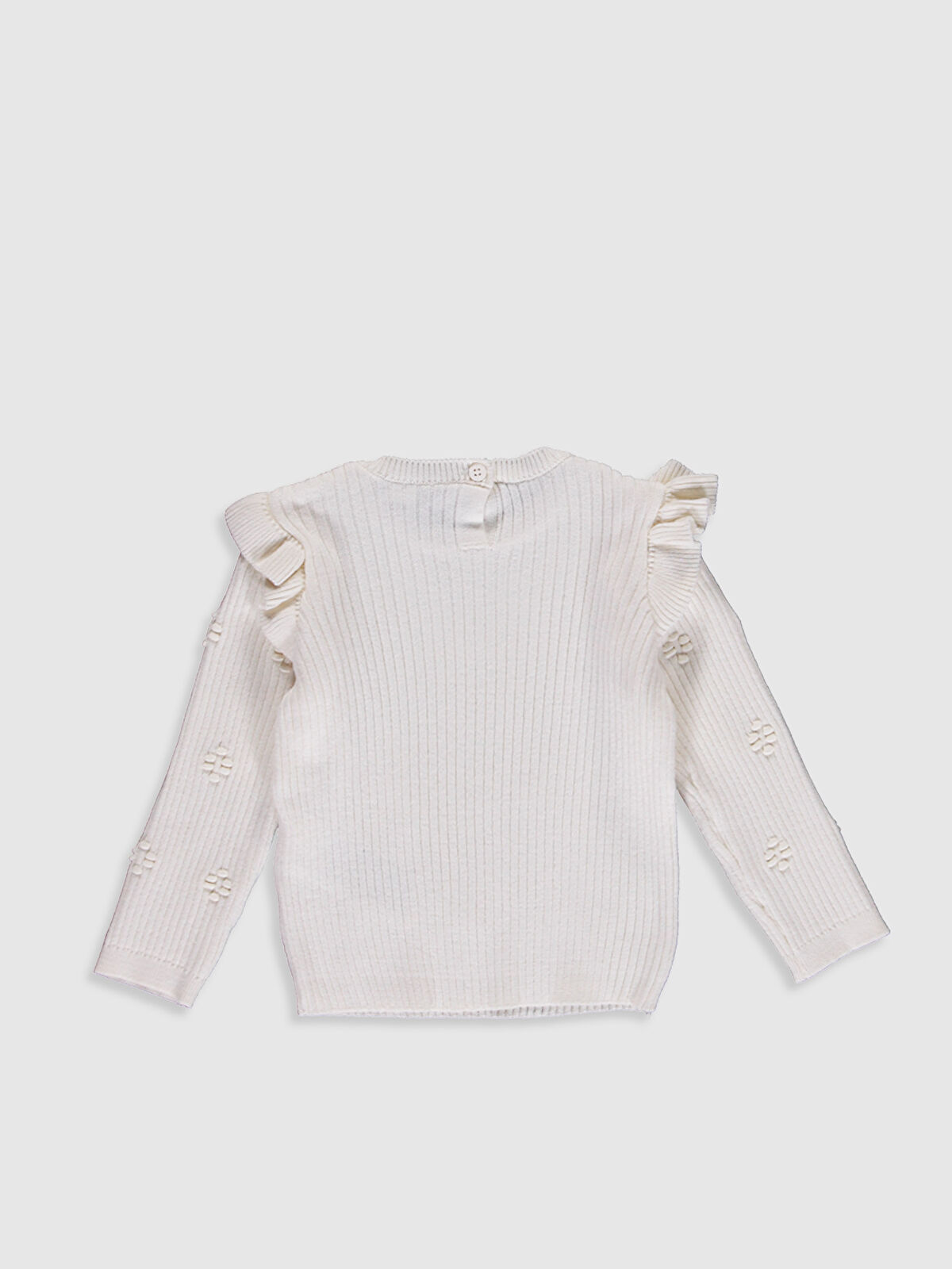 Ekru Kız Bebek Triko Kazak LC Waikiki