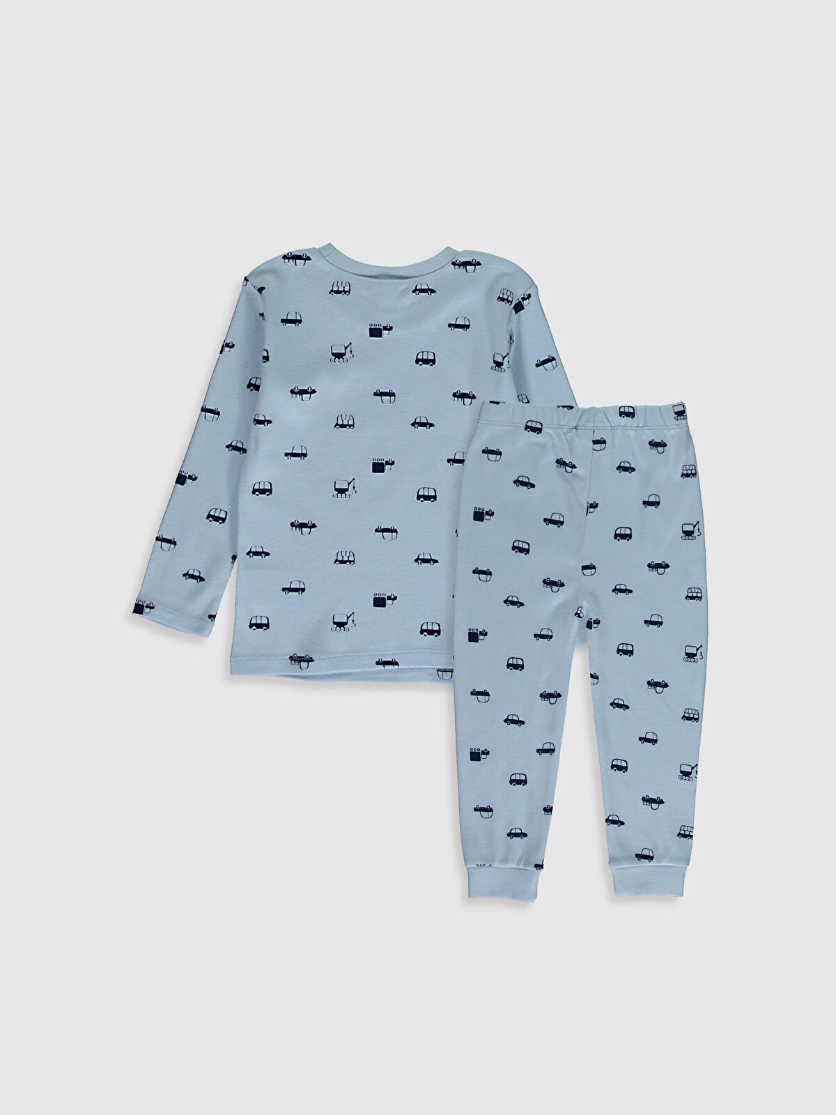 Mavi Erkek Bebek Baskılı Pijama Takımı LC Waikiki