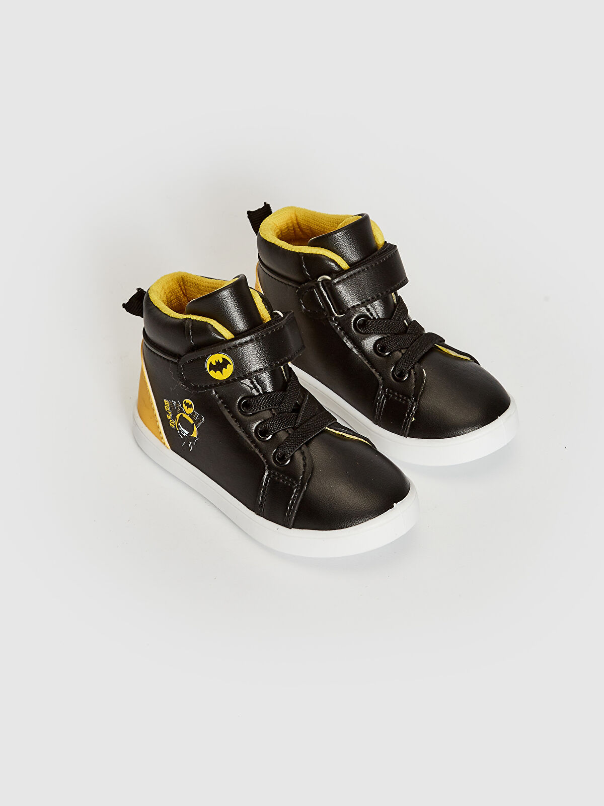 Siyah Erkek Bebek Batman Lisanslı Günlük Bilekli Ayakkabı