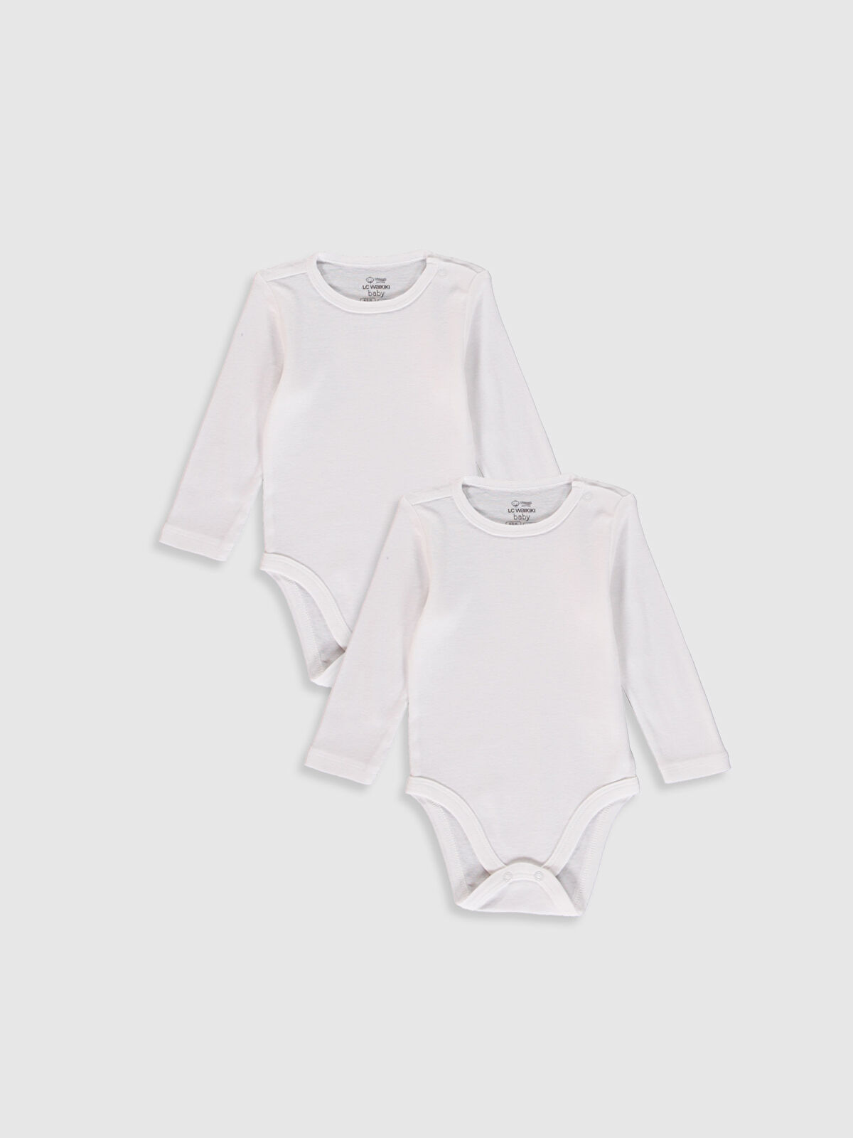 Beyaz LCW GREEN Erkek Bebek Organik Pamuklu Çıtçıtlı Body