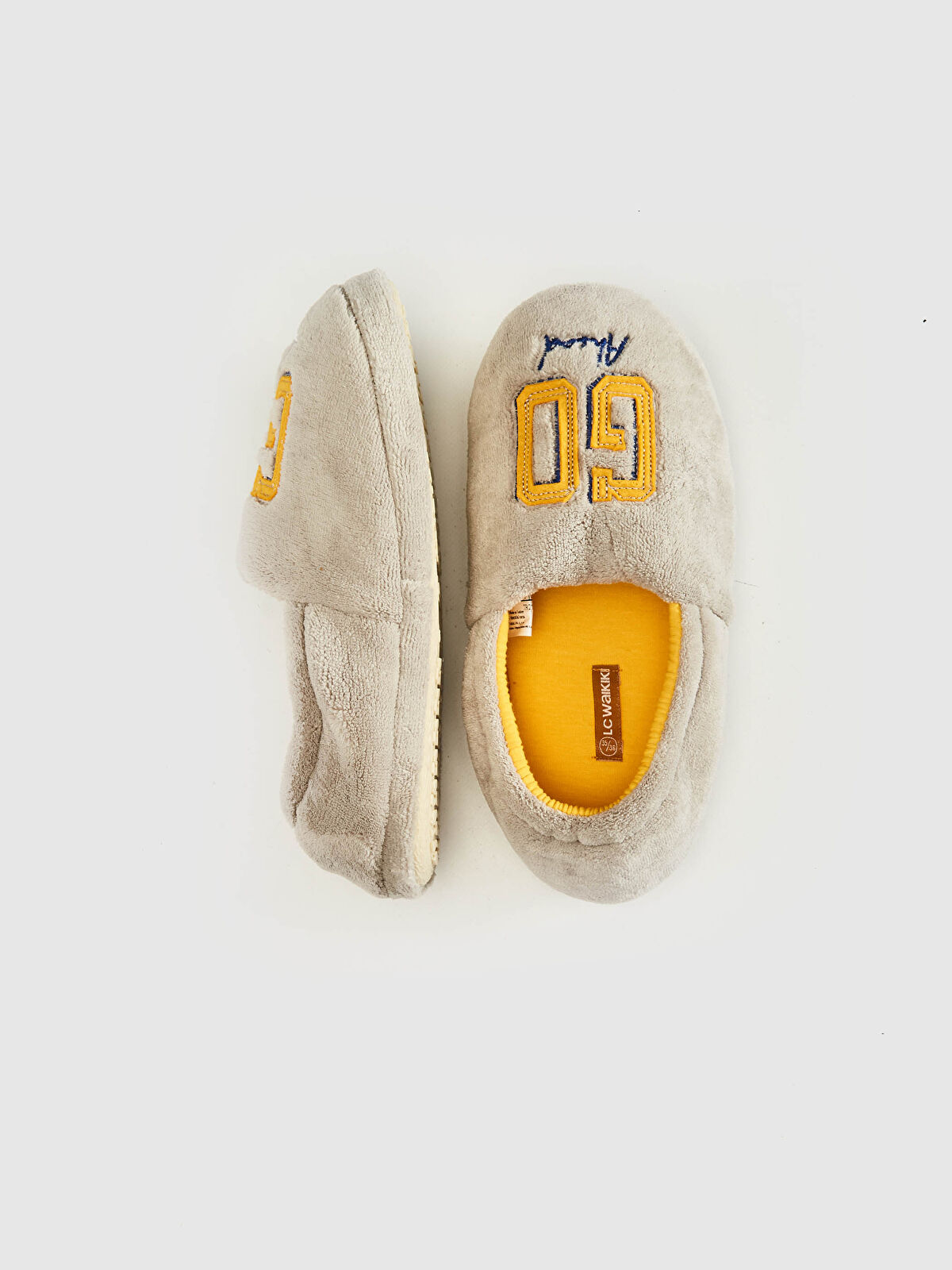 Gri Erkek Çocuk Baskılı Ev Terliği LC Waikiki