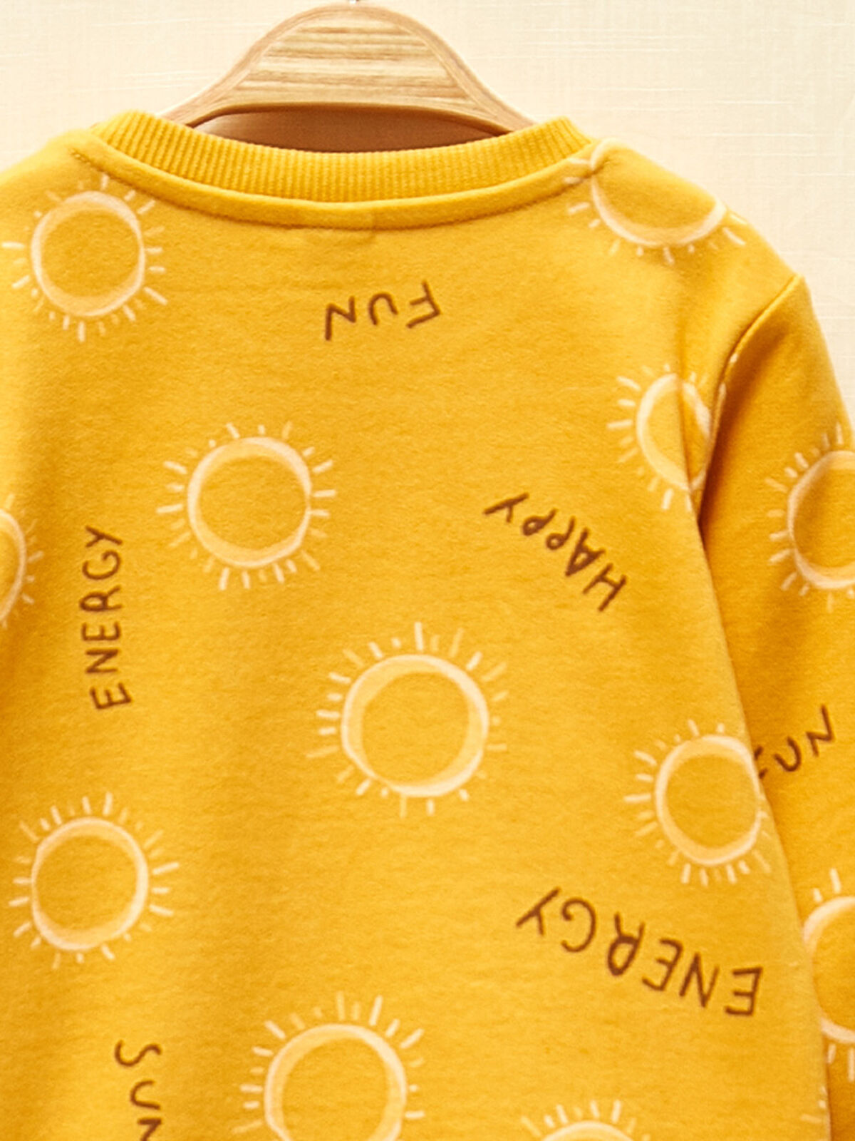 Sarı LCW GREEN Erkek Bebek Organik Pamuklu Sweatshirt LC