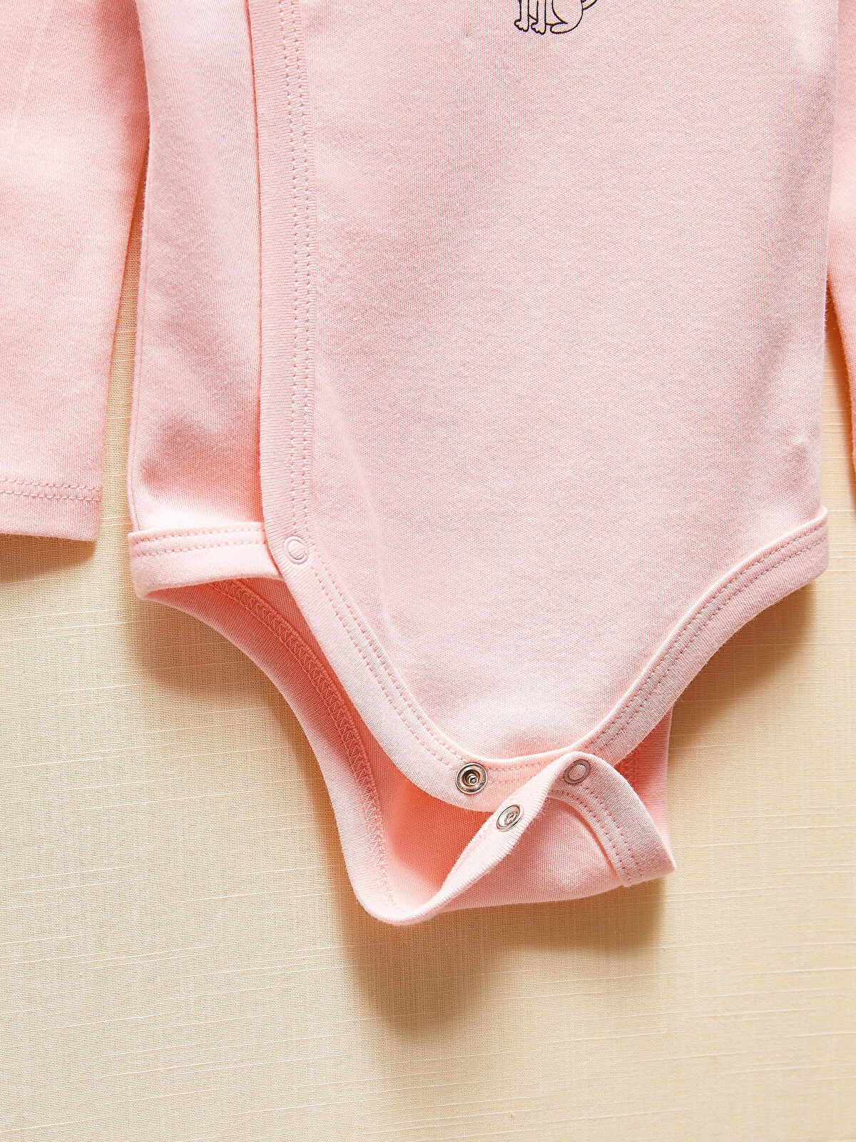 Pembe LCW GREEN Kız Bebek Organik Çıtçıtlı Body 2�li LC