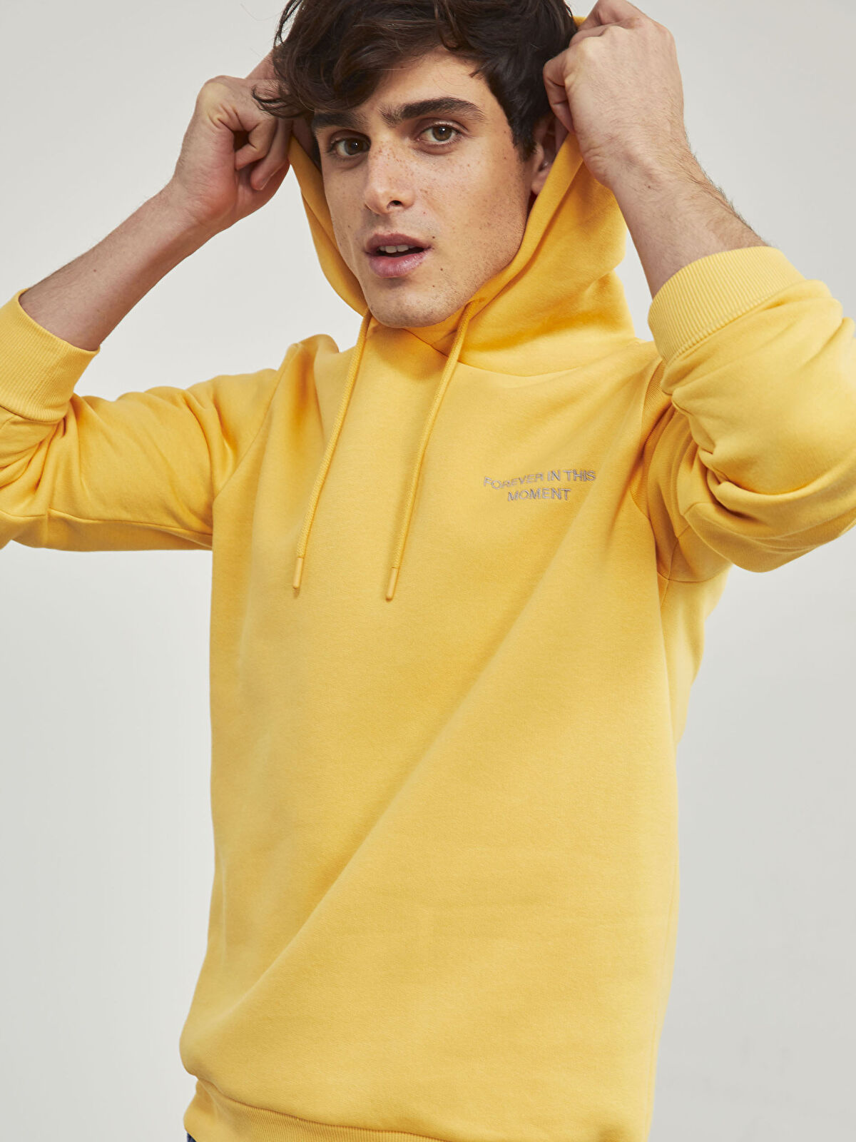 Sari Sweatshirt Sari Renk Sweat Lc Waikiki