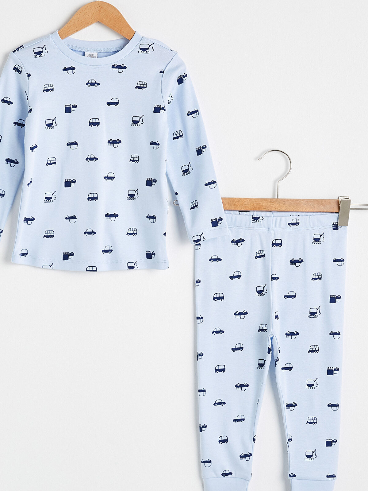 Mavi Erkek Bebek Baskılı Pijama Takım LC Waikiki