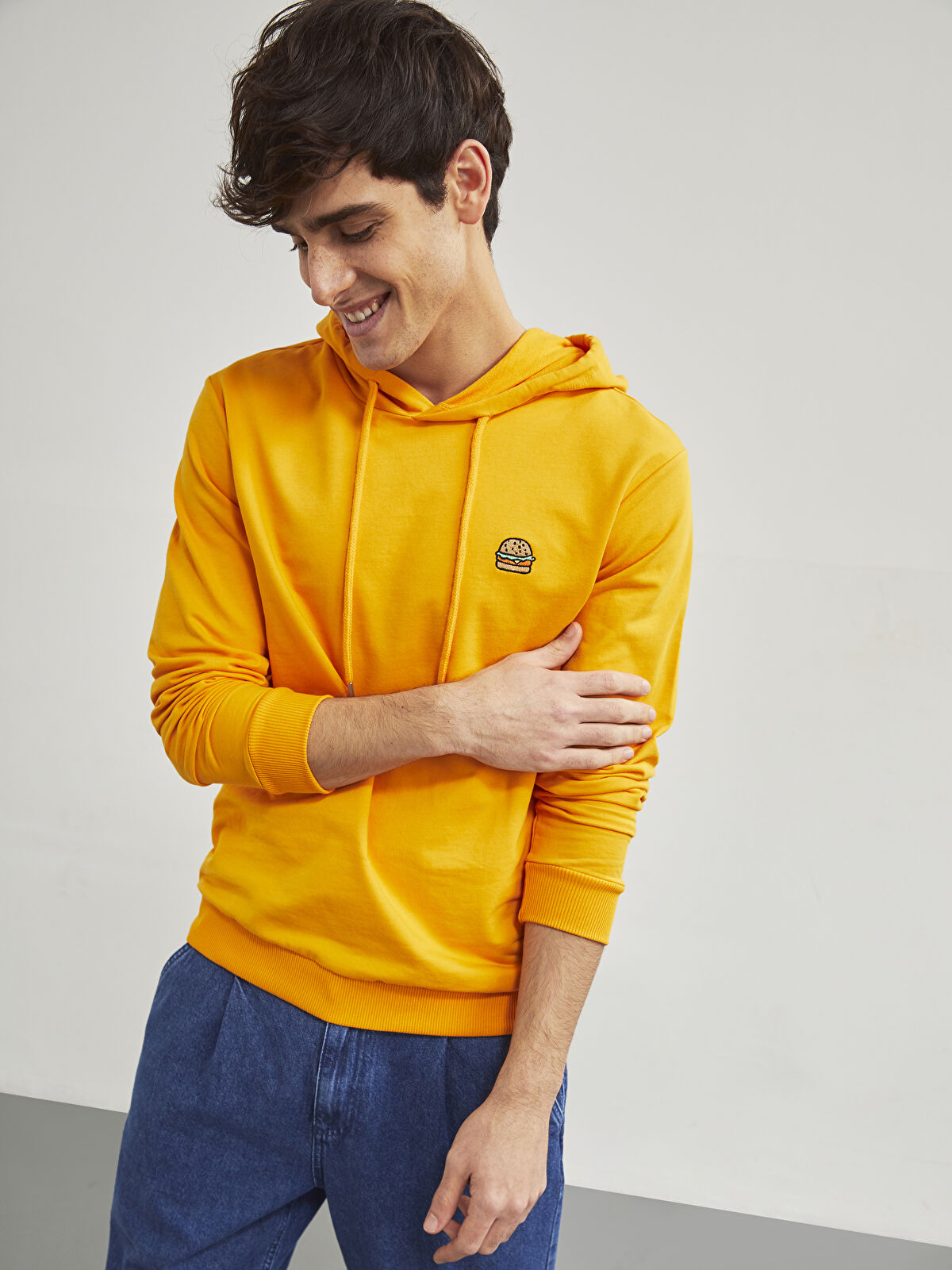 Sari Sweatshirt Sari Renk Sweat Lc Waikiki