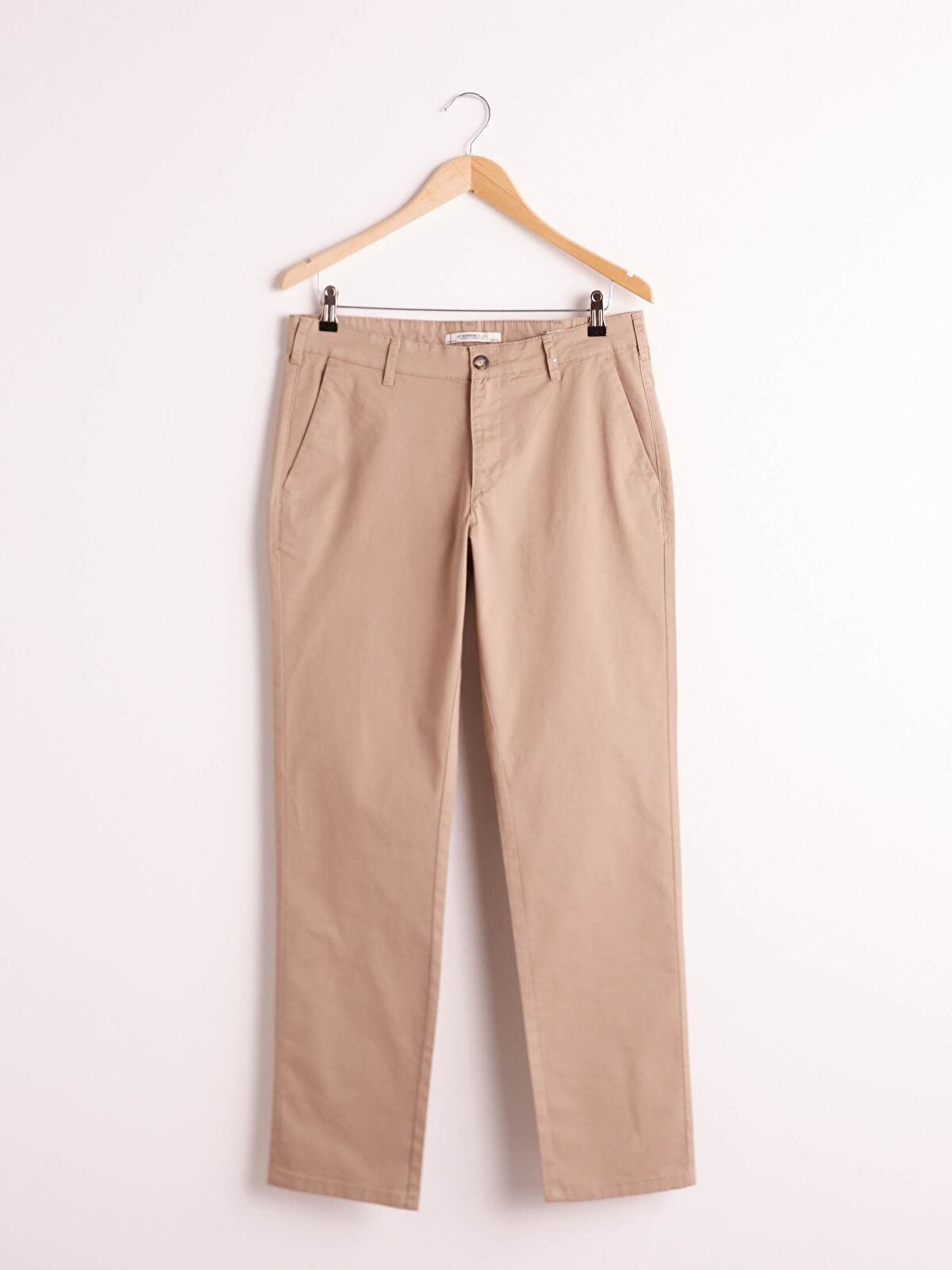 Bej Dar Kalip Gabardin Chino Pantolon Lc Waikiki