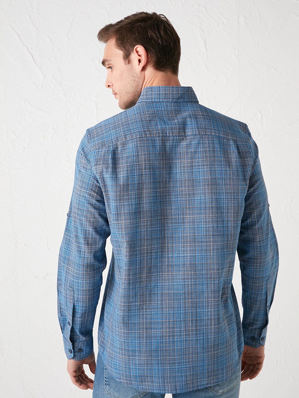LCW CLASSIC Regular Fit Long Sleeve Poplin Men's Shirt -S11761Z8 