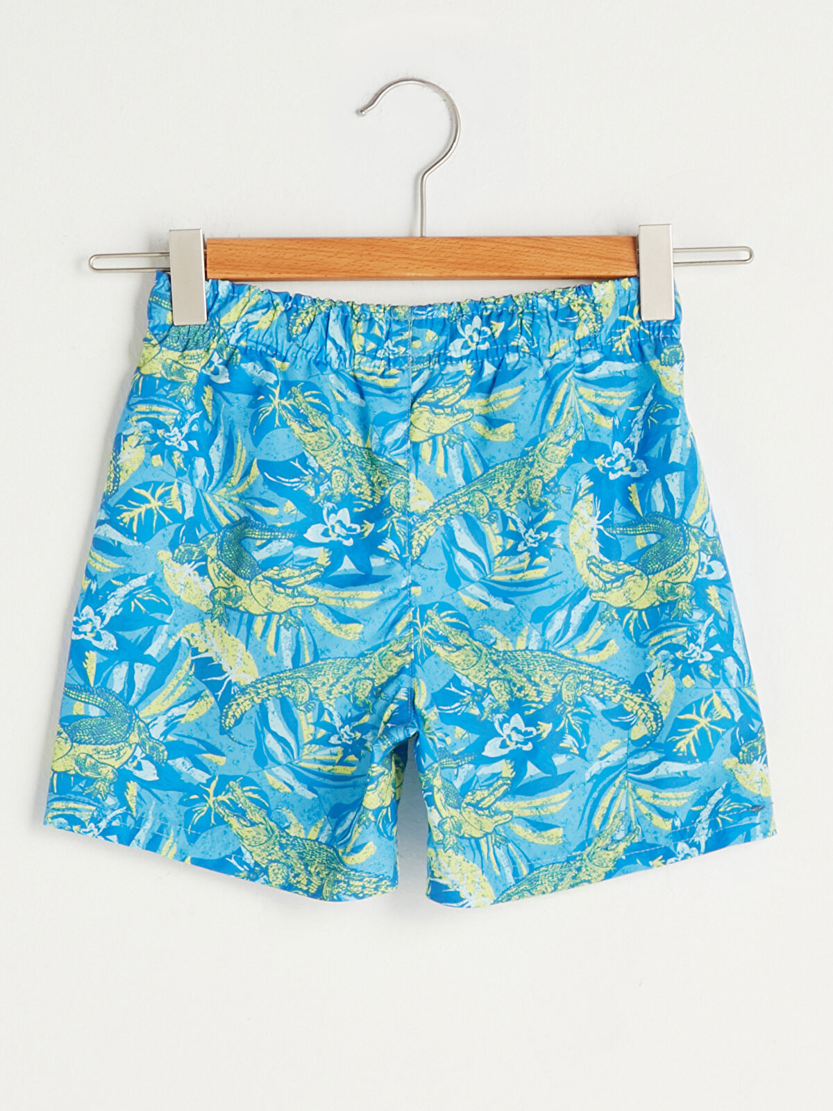 Mavi Baskılı Hızlı Kuruyan Erkek Çocuk Deniz Şortu LC