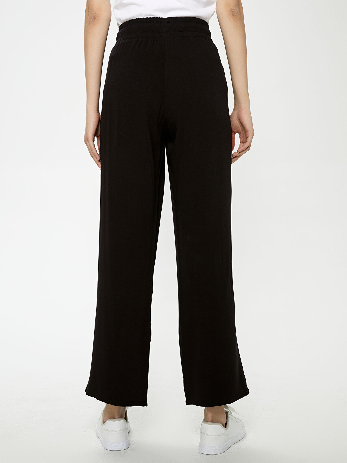 LCW BASIC Elastic Waist Wide Leg 