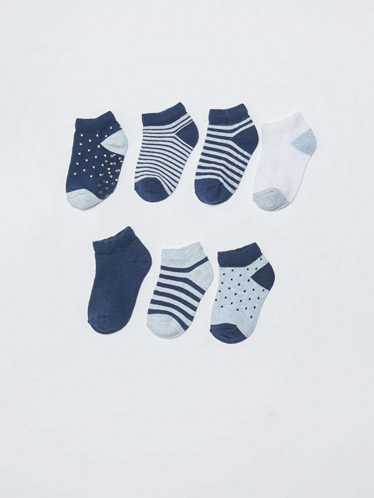 Mavi Erkek Bebek Patik Çorap 7�li LC Waikiki