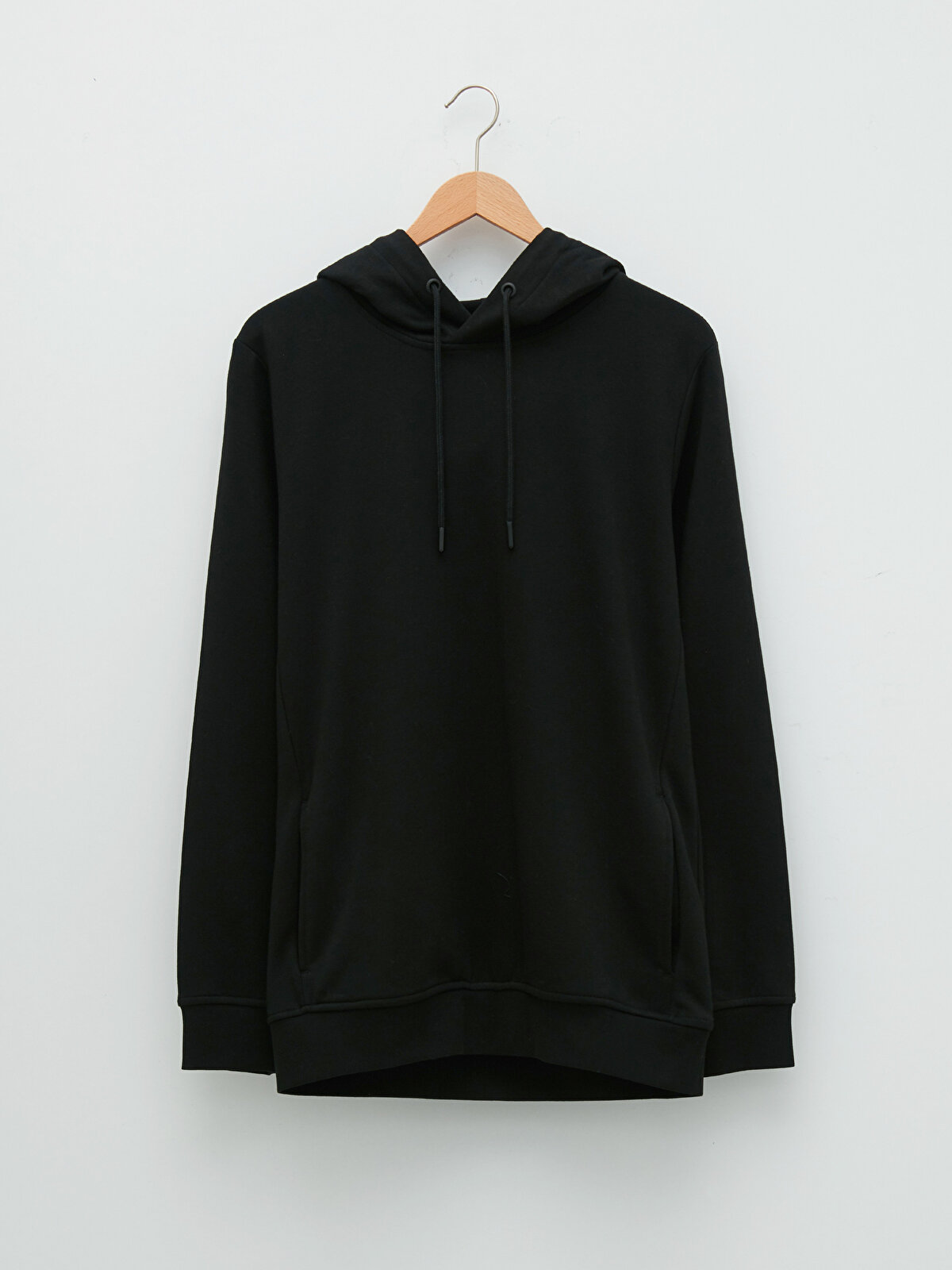 LCW BASIC Long Sleeve Thick Men's Sweatshirt with Hood -W11477Z8 