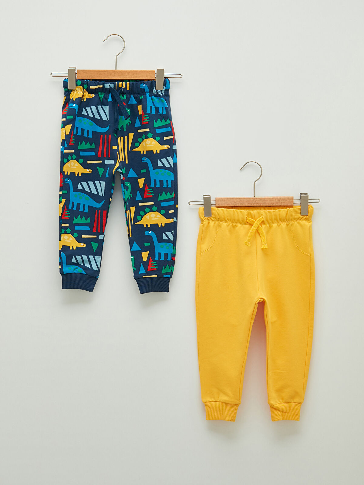 Lacivert Beli Lastikli Erkek Bebek Jogger Eşofman Alt 2�li