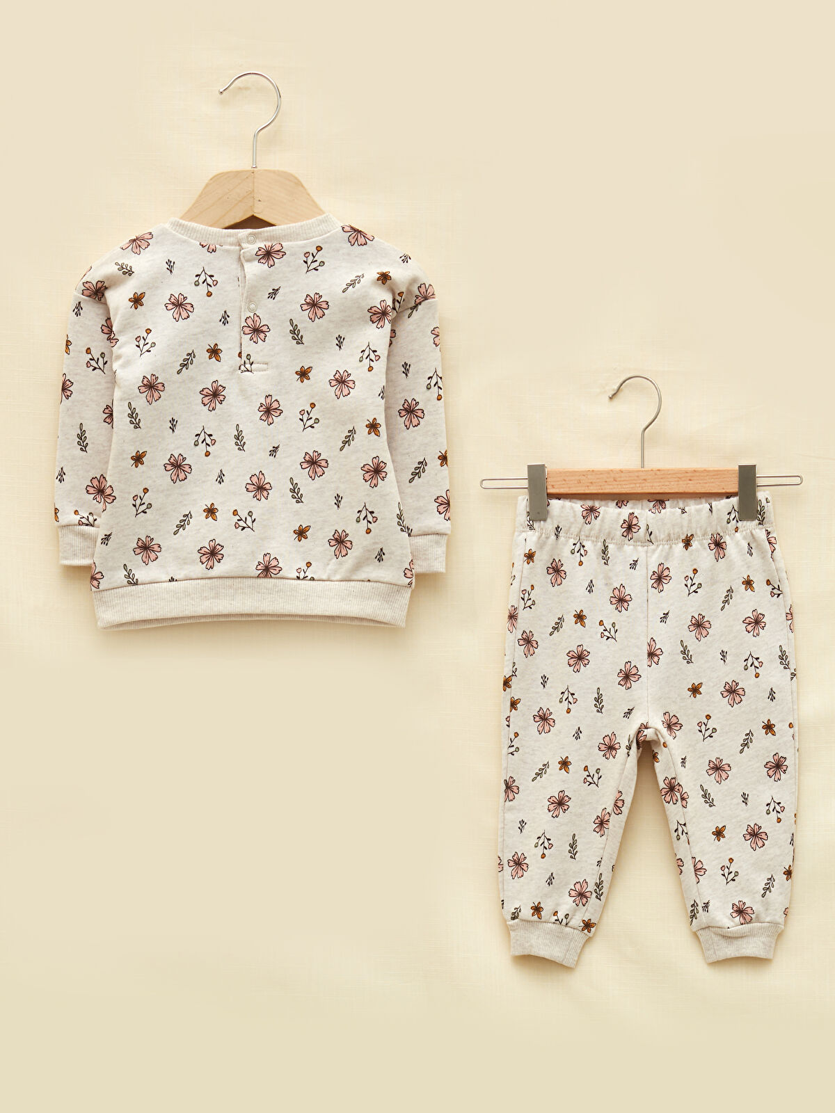 Çok Renkli LCW GREEN Bisiklet Yaka Uzun Kollu Desenli