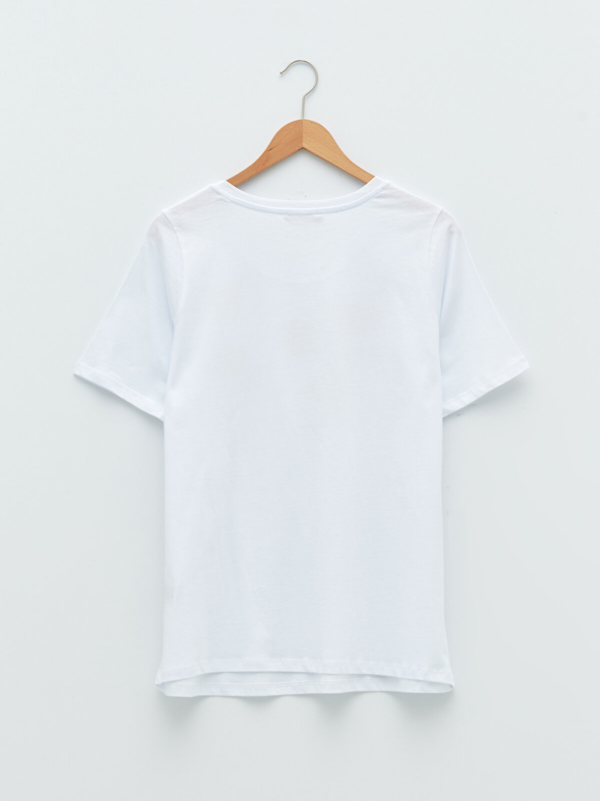 Crew Neck Floral Short Sleeve Cotton T-Shirt -W1I638Z8-J5E 