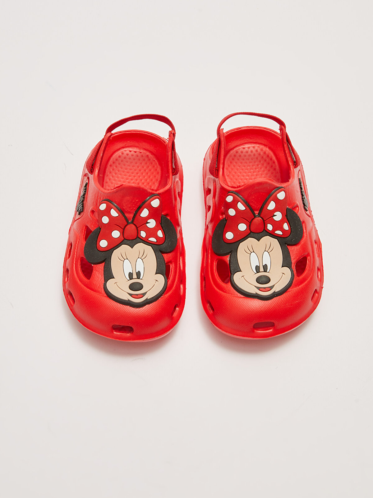 Minnie Mouse Licensed 3D Patch Detailed Elastic Baby Girl Sandals 