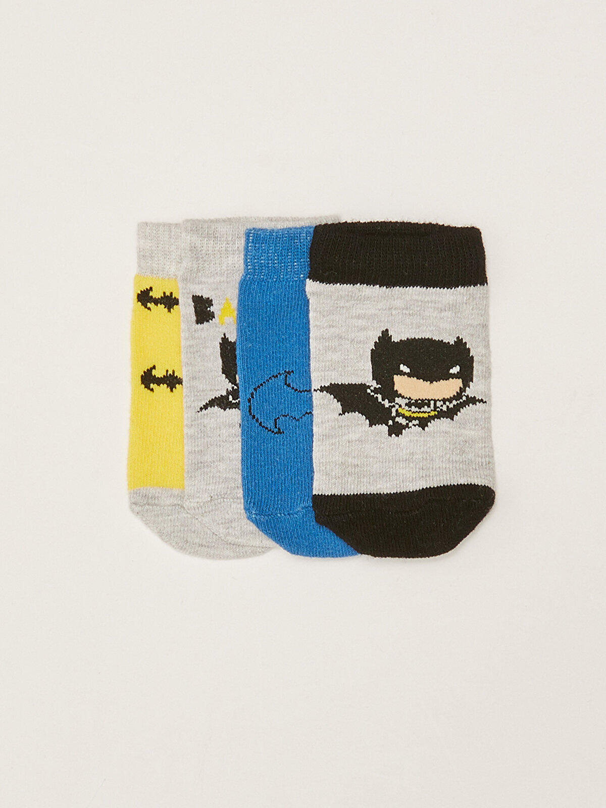 Batman Printed Baby Boy Booties Socks 4 Pack -S23845Z1-CX8 - S23845Z1-CX8 -  LC Waikiki