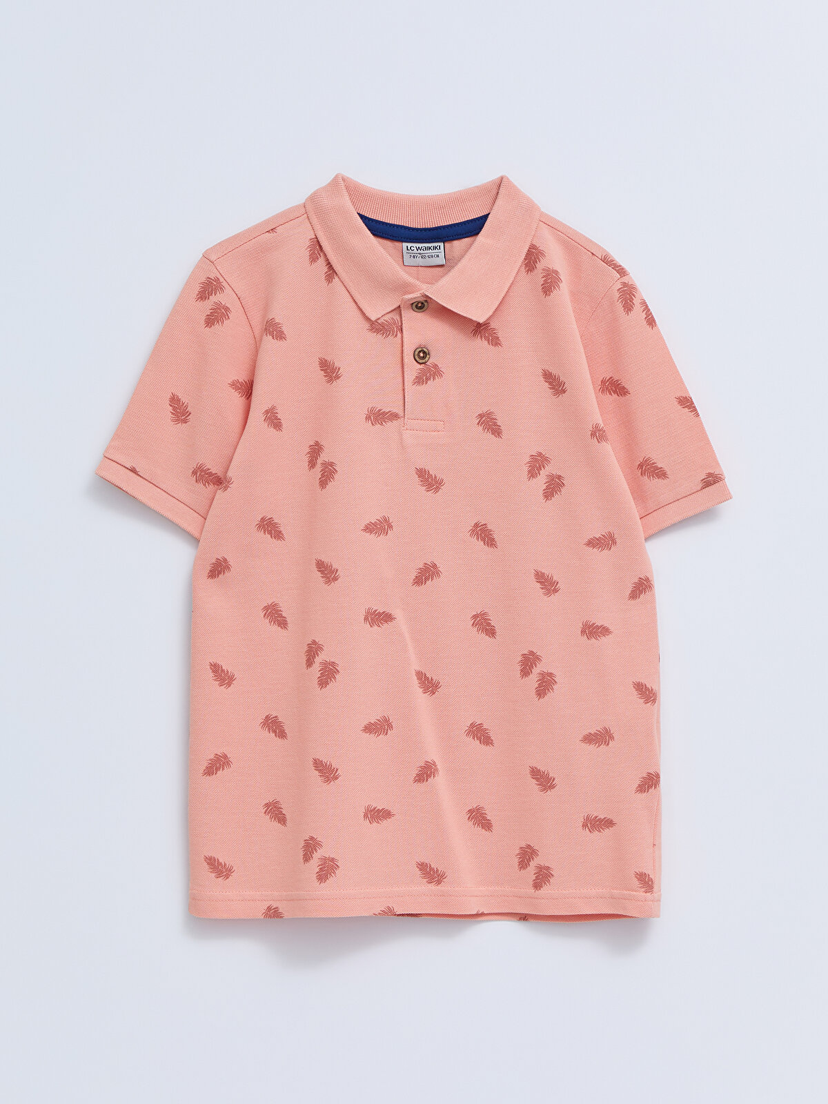 Polo Neck Printed Short Sleeve Cotton Boy T-Shirt -S28788Z4-LT4 -  S28788Z4-LT4 - LC Waikiki