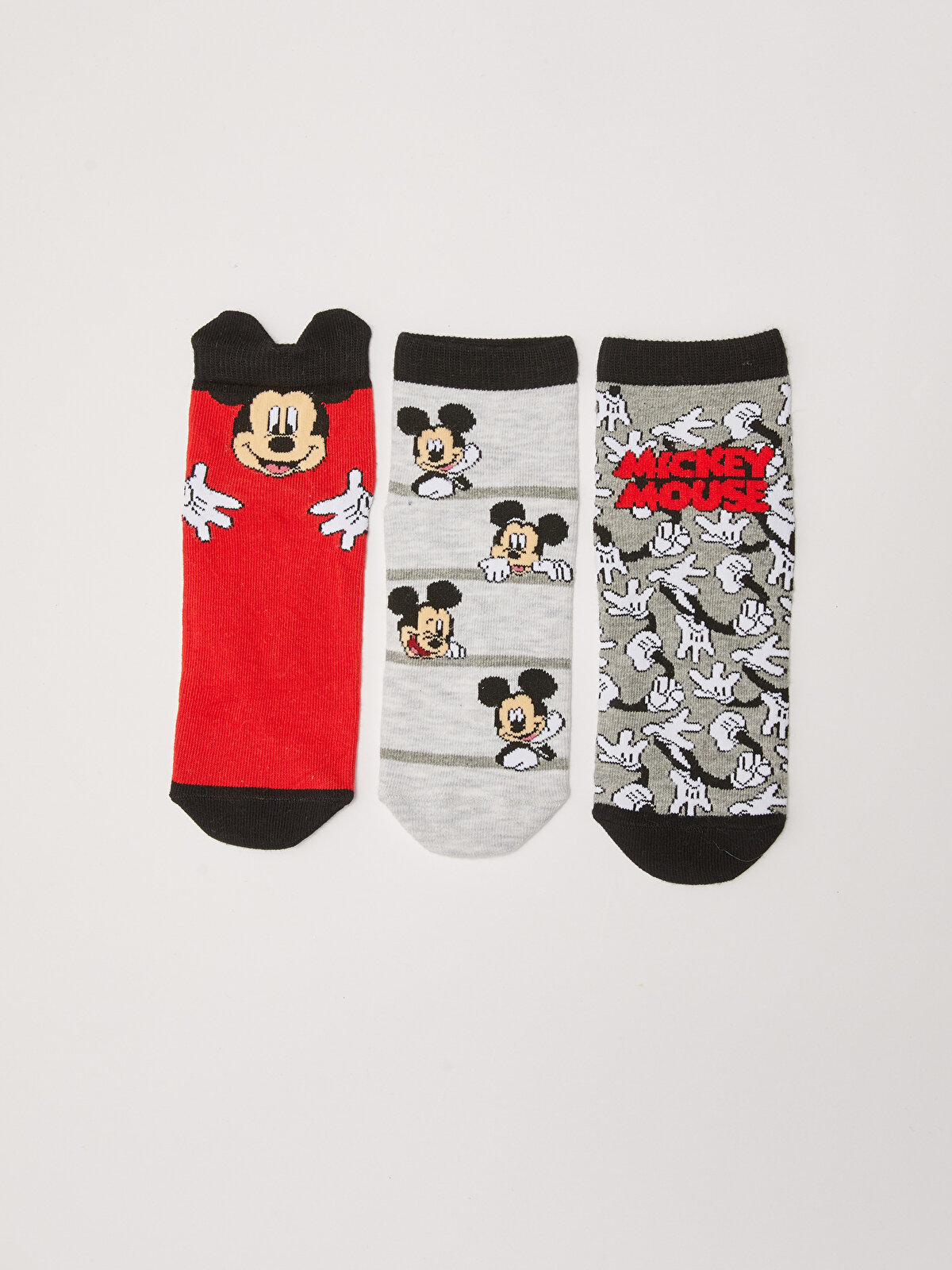 Mickey Mouse Patterned Boys Socks 3 Pack -S2AA72Z4-K00 