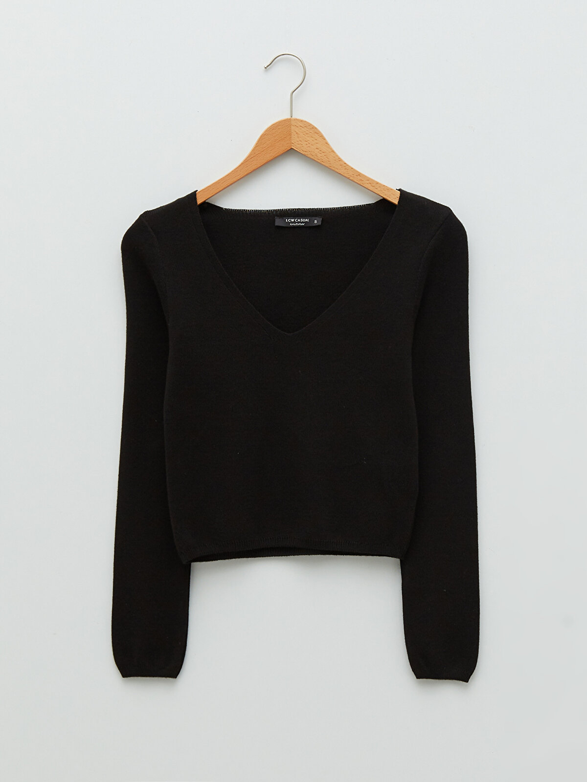 LCW CASUAL V-Neck Straight Long Sleeve Women's Knitwear 