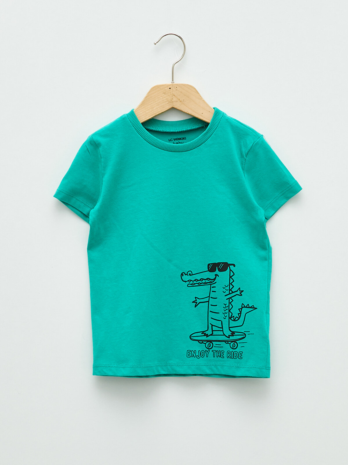 Crew Neck Short Sleeve Printed Baby Boy T-Shirt -S2BN34Z1-QZH -  S2BN34Z1-QZH - LC Waikiki