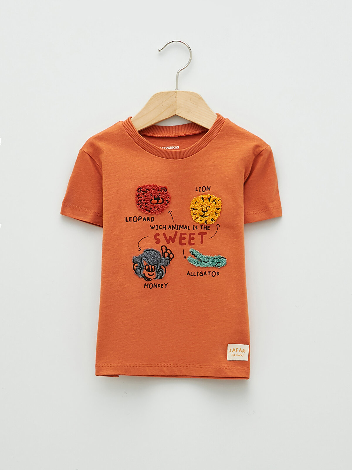 Crew Neck Short Sleeve Printed Baby Boy T-Shirt -S2FJ69Z1-GVG -  S2FJ69Z1-GVG - LC Waikiki