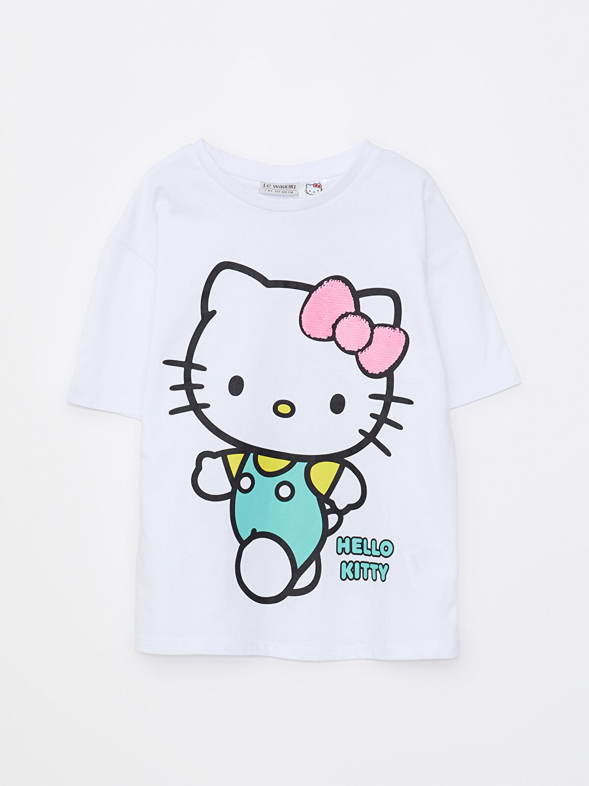 Crew Neck Hello Kitty Printed Short Sleeve Girls T-Shirt -S2H457Z4-R9K ...