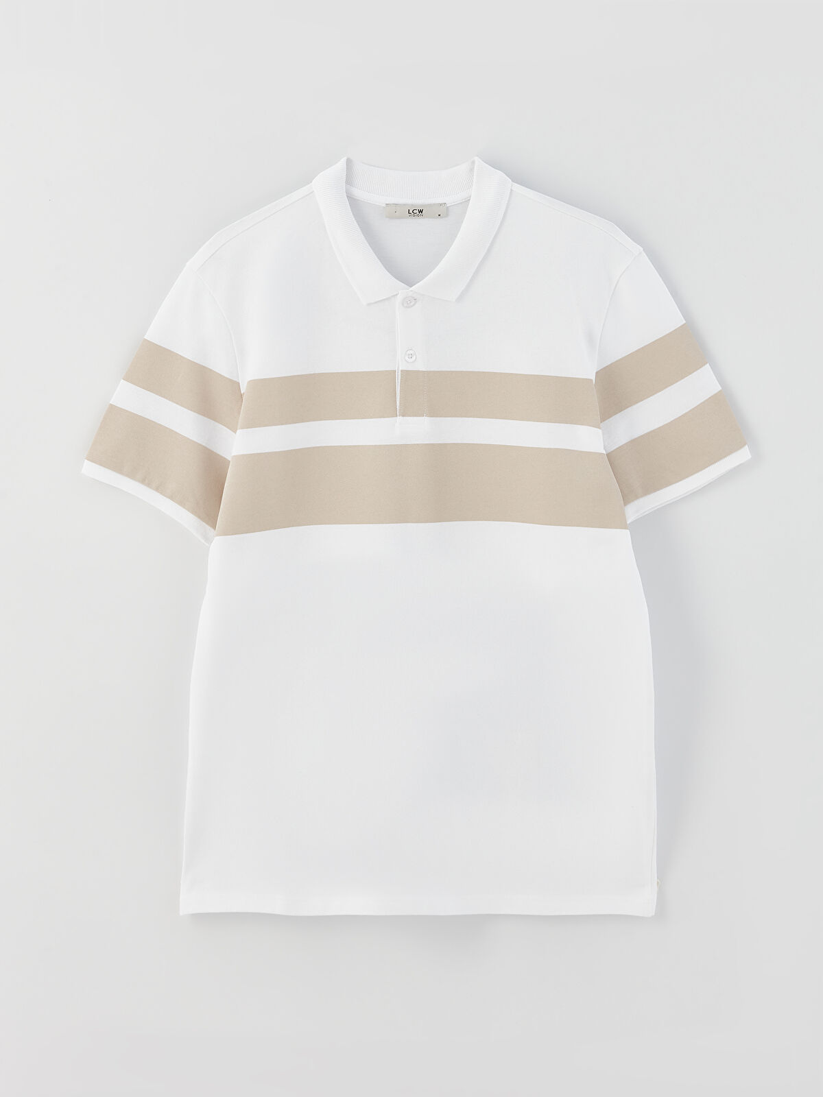 Polo Neck Short Sleeve Striped Piqué Men's T-Shirt -S33634Z8-HZZ 